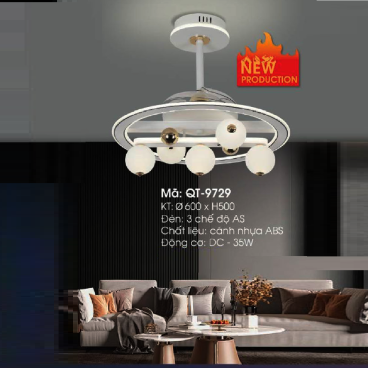 QT-9729: Quạt trần đèn LED