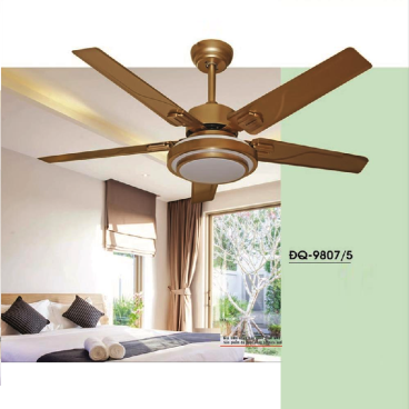 ĐQ - 9807/5: Quạt trần đèn 5 cánh -