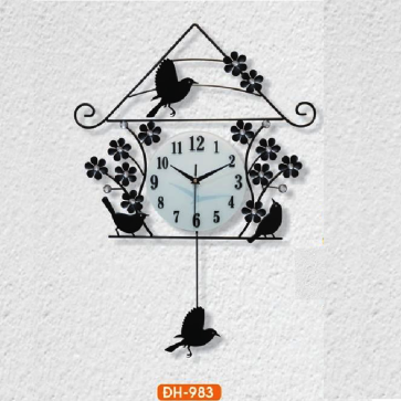 HF - ĐH - 983: Đồng hồ trang trí hình cánh hoa - KT:  L600mm x H500mm