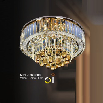 A - MPL - 9869/600: Đèn áp trần LED Phale - KT: Ø600mm x H300mm - Đèn LED đổi 3 màu