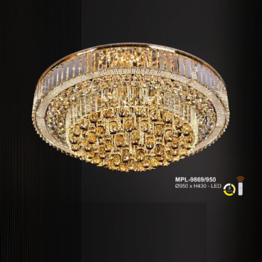 A - MPL - 9869/950: Đèn áp trần LED Phale - KT: Ø950mm x H430mm - Đèn LED đổi 3 màu
