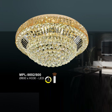 A - MPL - 9892/800: Đèn áp trần LED Phale - KT: Ø800mm x H330mm - Đèn LED đổi 3 màu