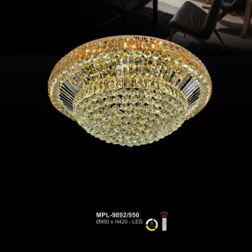 A - MPL - 9892/950: Đèn áp trần LED Phale - KT: Ø950mm x H420mm - Đèn LED đổi 3 màu