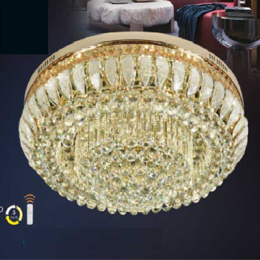 VE - MPL - 9897/950: Đèn áp trần Phale LED - KT: Ø950mm x H360mm - Đèn LED đổi 3 màu - Remote