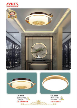 CATALOGUE ĐÈN HUFA ( CK TỪ 55%-65%)