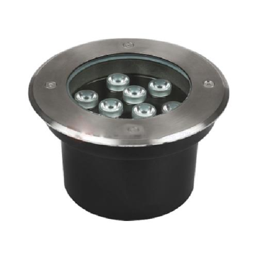 LUG -  9T/9V: Đèn LED âm đất 9W --  KT: Ø160mm x H95mm - Lỗ khoét: Ø110mm - Ánh sáng trắng/vàng