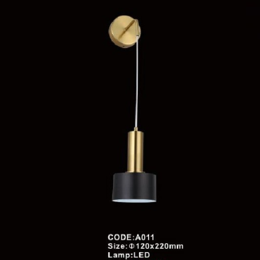 CODE: A011: Đèn gắn tường LED - KT: Ø120mm x H220mm - Đèn LED