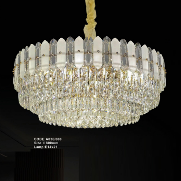 CODE: A036/800: Đèn thả Phale - KT: Ø800mm - Bóng đèn E14 x 21 bóng