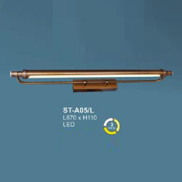 AN - ST - A05/L: Đèn rọi tranh/rọi gương - KT: L670mm x H110mm - Đèn LED ánh sáng đổi 3 màu