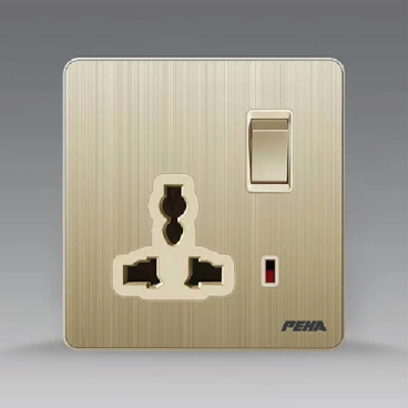 A300-SM0103: Bộ ổ cắm đa năng + contac khóa - 16A/250V