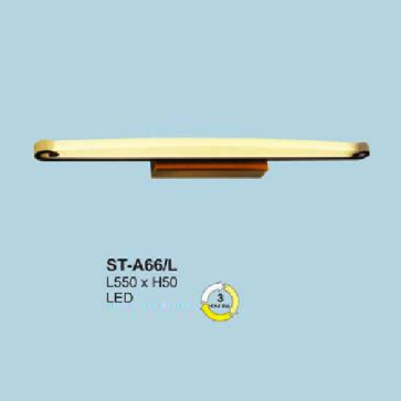 AN - ST - A66/L: Đèn rọi tranh / rọi gương - KT: L550mm x H50mm - Đèn LED ánh sáng đổi 3 màu