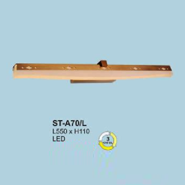 AN - ST - A70/L: Đèn rọi tranh / rọi gương - KT: L550mm x H110mm - Đèn LED ánh sáng đổi 3 màu
