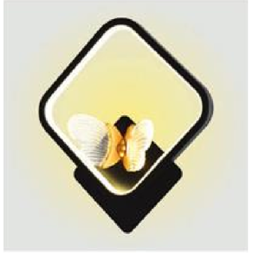 AN - VL - A80/SQ: Đèn gắn tường LED - KT: L250mm x H300mm - Đèn LED ánh sáng vàng 4000K