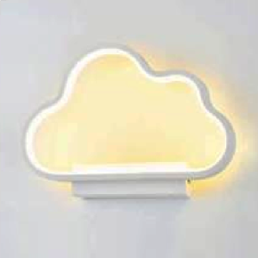 AN - VL - A89/WH: Đèn gắn tường LED  viền trắng xám - KT: L280mm x H200mm - Đèn LED  đổi 3 màu