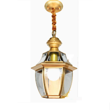 AN - CĐ - D0600L: Đèn thả đồng - KT: Ø230mm x H350mm - Đèn chân E27 x 1 bóng