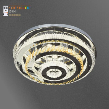 AD - OT 510: Đèn áp trần LED Phale - KT: Ø800mm - Đèn LED  - Remote