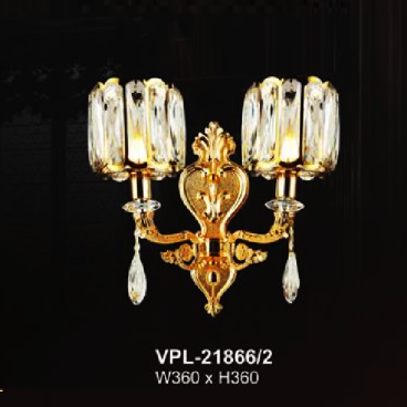 AN - VPL - 21866/2: Đèn vách nến đôi - KT: W360mm x H360mm - Đèn chân E14 x 2 bóng