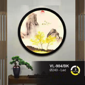 AN - VL - 984/BK: Đèn gắn tường LED - KT: Ø240mm - Đèn LED đổi 3 màu