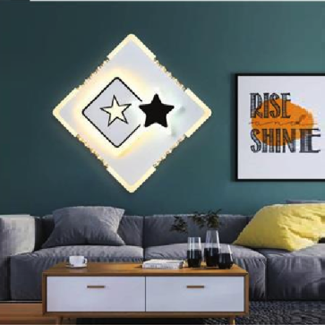 AN - VL  - 6102 SQ: Đèn gắn tường LED - KT: L200mm - Đèn LED đổi 3 màu