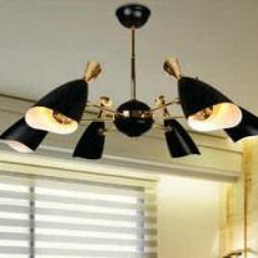 AU - ĐT 02/6 BK : Đèn chùm 6 bóng, KT: Ø1000mm*H750mm