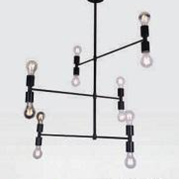 AU - ĐT  -06/12 BK:  Đèn chùm 12 bóng , KT: Ø800mm*H900mm