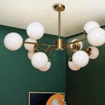 AU - ĐT 8830/12: Đèn chùm 12 bóng choá bi, KT: Ø960mm*H580mm