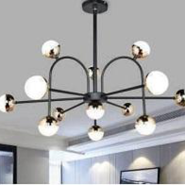 AU - TL - 8818/12+1: Chùm LED đổi 3 màu 13 bóng , KT: Ø800mm*H600mm