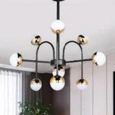 AU - TL - 8818/9+1: Chùm LED đổi 3 màu 10 bóng , KT: Ø600mm*H600mm