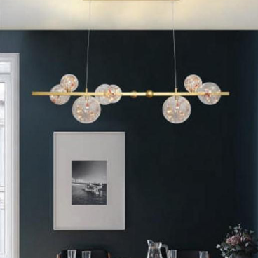 AN - TL - 8829/L1100: Đèn thả LED LED chao quả bi - KT: L1100mm x H1200mm - Đèn LED đổi 3 màu