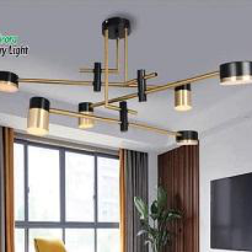 AU - TL - H 1963/8: Chùm LED 8 bóng đổi 3 màu , KT: Ø800mm*H400mm