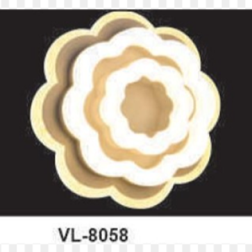 AU - VL.8058: Vách LED ÁS vàng - KT: Ø200mm