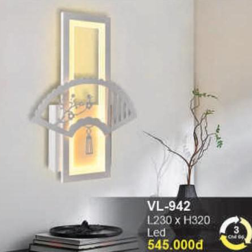AU - VL.942: Vách LED đổi 3 màu - KT: L180*H320mm