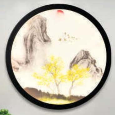 AU - VL.984/BK: Vách LED đổi 3 màu - KT: Ø240mm