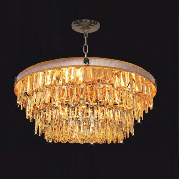 NC81989B: Đèn thả Phale - KT: Ø800mm x H300mm + 500mm - Bóng đèn chân E14 x 22 bóng