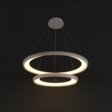 BP2702: ĐÈN THẢ 2 VÒNG LED 63W Ø 630+420 mm - ÁNH SÁNG TRẮNG