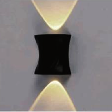 EU - CN - 391: Đèn gắn tường LED - KT: L85mm x W47mm x H90mm - Đèn LED  1W x 2 ánh sáng vàng