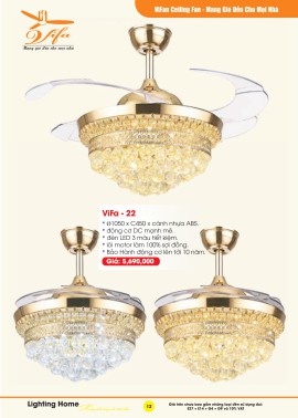 Catalogue Đèn Quạt Trần VIFA
