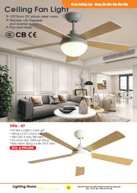 Catalogue Đèn Quạt Trần VIFA