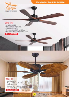 Catalogue Đèn Quạt Trần VIFA