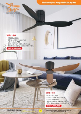 Catalogue Đèn Quạt Trần VIFA