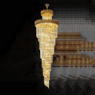 HF -  CFL 3511: Đèn thả Phale - 186 hạt Phale -  KT: Ø600mm x H1800mm - Đèn E14 x 18 bóng