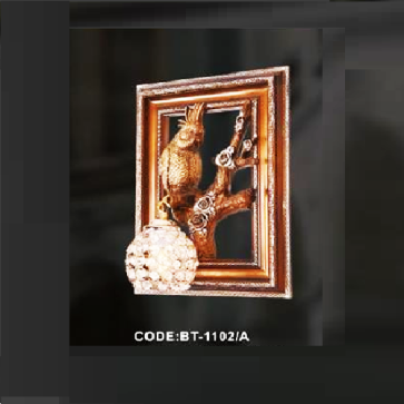 CODE: BT - 1102/A: Đèn gắn tường bức tranh - KT: 420mm x 320mm x 170mm - Đèn chân E27 x 1 bóng