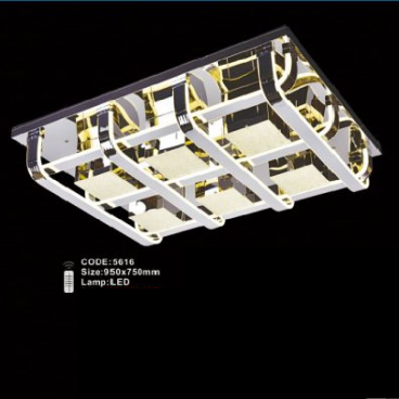 CODE: 5616: Đèn áp trần chữ nhật LED -  KT: L950mm x W750mm - Đèn LED