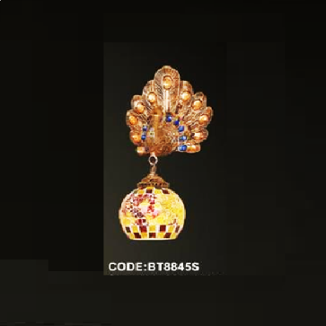 CODE: BT - 8845S: Đèn gắn tường  - KT: 430mm x 220mm x 140mm - Đèn chân E27 x 1 bóng