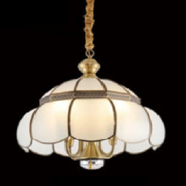 CODE: 9015/5: Đèn thả đồng - KT: Ø500mm*H350mm - Đèn E14+E27 ( tính riêng)