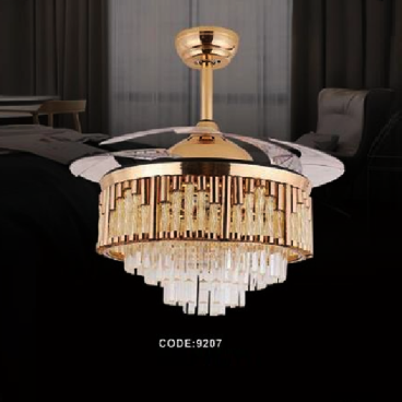 CODE: 9207: Quạt trần đèn cánh xếp