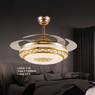 CODE: F12: Quạt trần đèn cánh xếp