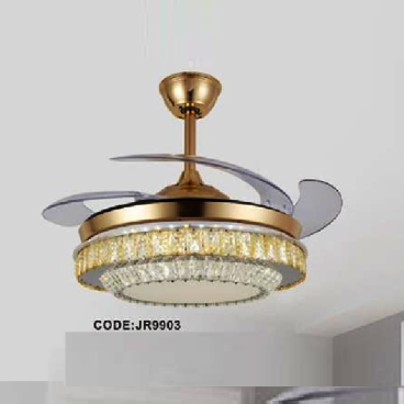 CODE: JR9903: Quạt trần đèn cánh xếp
