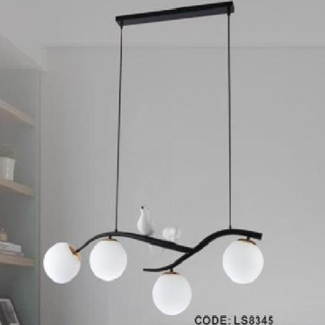 CODE: LS8345: Đèn thả ngang - KT: L800mm - Đèn  chân E27 x 4 bóng ( tính riêng)