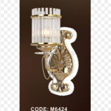 CODE: M6424: Vách LED & Bóng E27- KT: 130*300*H160mm